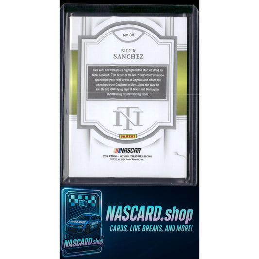 2024 Panini National Treasures #38 Nick Sanchez Stars And Stripes #13/13 - NASCARD.shop