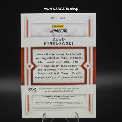 2024 National Treasures Treasured Moments Holo Silver Brad Keselowski /25 - NASCARD.shop