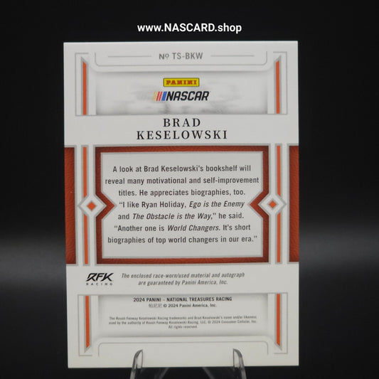 2024 National Treasures Treasured Moments Holo Silver Brad Keselowski /25 - NASCARD.shop