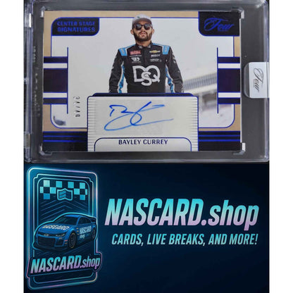 2025 Panini Turn Four #CSS-BCY Bayley Currey Center Stage Signatures Blue #/49