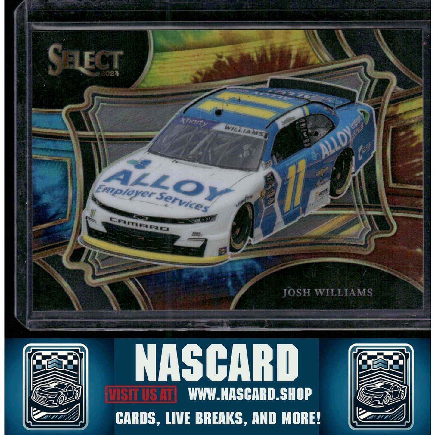2024 Panini Select Pit Road #161 Josh Williams Tie-Dye Prizms #/25