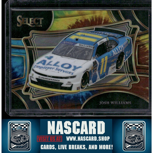2024 Panini Select Pit Road #161 Josh Williams Tie-Dye Prizms #/25