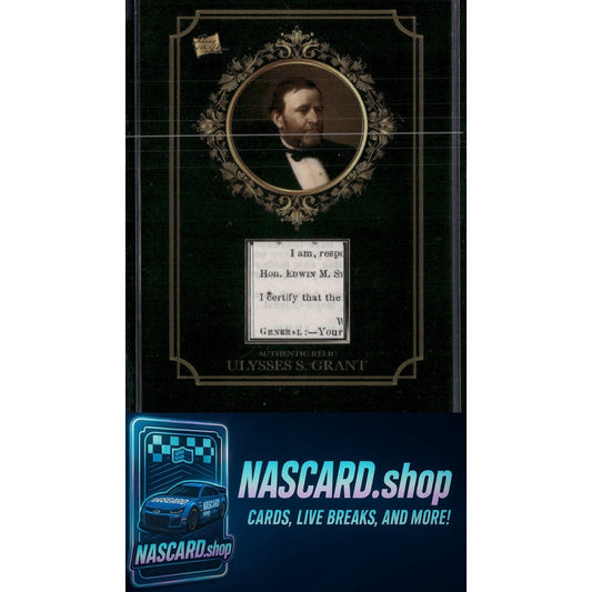 2024 Super Products Pieces of the Past Ulysses S. Grant Authentic Relic Card