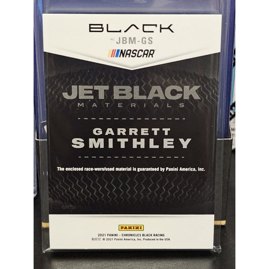2021 Panini Chronicles Racing Jet Black Materials #JBM-GS Garrett Smithley