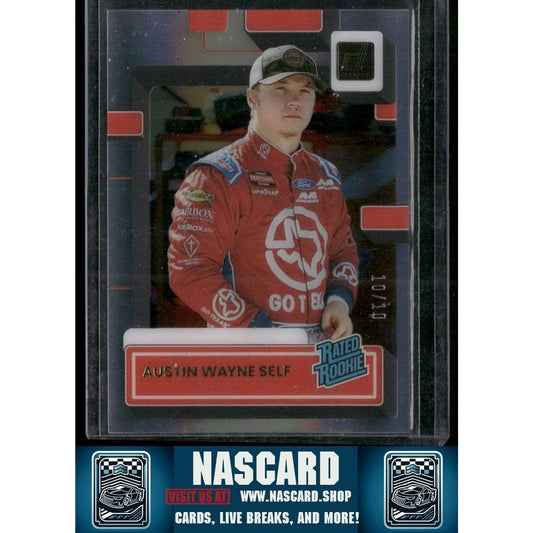 2023 Panini Chronicles Austin Wayne Self Clearly Donruss Rated Rookie Gold #/10