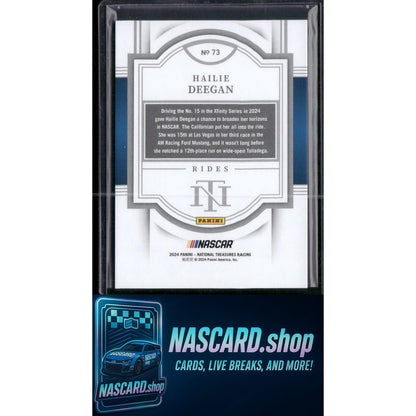 2024 Panini National Treasures #73 Hailie Deegan Holo Silver #/25