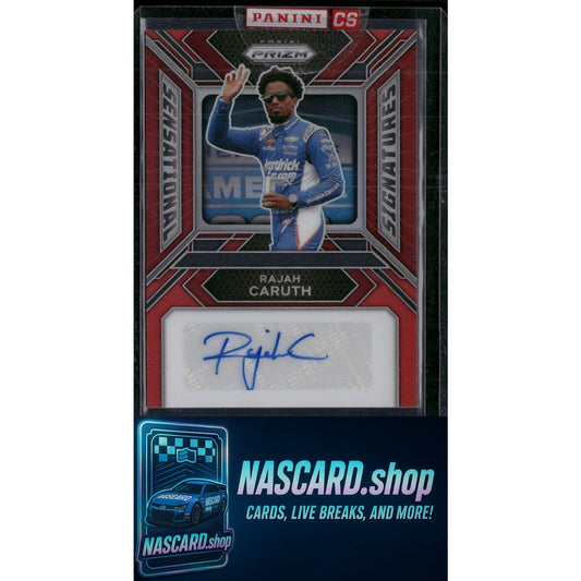 2024 Panini Prizm #SS-RCH Rajah Caruth Sensational Signatures Red #/99 - NASCARD.shop