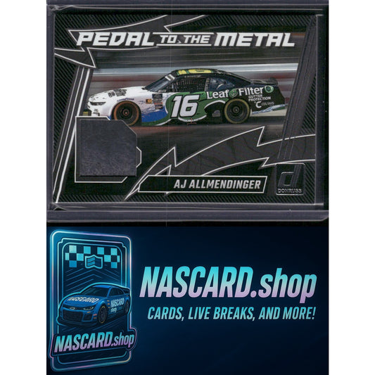 2025 Donruss #PM-AJA AJ Allmendinger Pedal to the Metal Materials