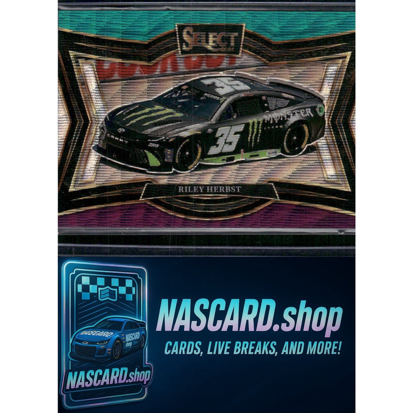 2025 Panini Select #165 Riley Herbst Tri-Color Prizms