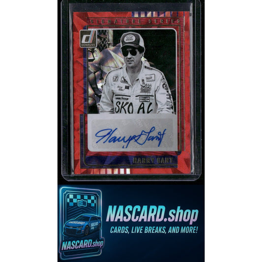 2025 Donruss #SS-HGT Harry Gant Signature Series Red Xplosion #/49 - NASCARD.shop