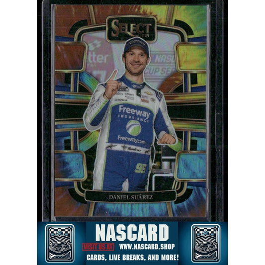 2024 Panini Select #14 Daniel Suarez Tie-Dye Prizms #/25