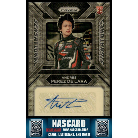 2024 Panini Prizm Andres Perez De Lara Sensational Signatures RC Gold Vinyl 1/1