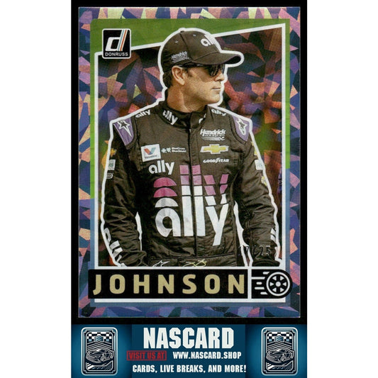 2020 Panini Donruss NASCAR - Classics Jimmie Johnson #CL7 Cracked Ice /25