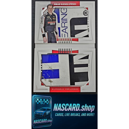 2021 National Treasures Brad Keselowski Jumbo Sheet Metal Booklet Duals #/25