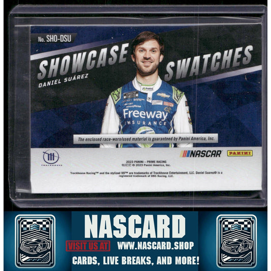 2023 Panini Prime #SHO-DSU Daniel Suarez Showcase Swatches