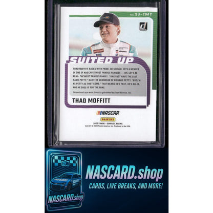 2025 Donruss #SU-TMT Thad Moffitt Suited Up Swatches Orange Ice