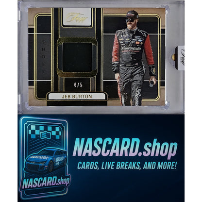 2025 Panini Turn Four #SH-JEB Jeb Burton Shoes Gold #/5