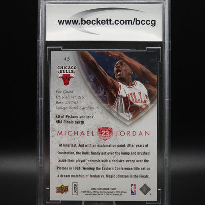 2009-10 Upper Deck MJ Legacy Collection Gold #45 Michael Jordan BCCG 10 - NASCARD.shop