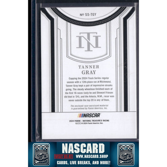 2024 Panini National Treasures #SS-TGY Tanner Gray Silhouettes #/99