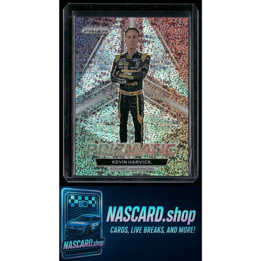 2023 Panini Prizm #P3 Kevin Harvick Prizmatic White Sparkle Prizm