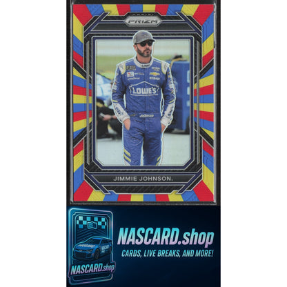 2023 Panini Prizm #57 Jimmie Johnson Rainbow Prizm #/24