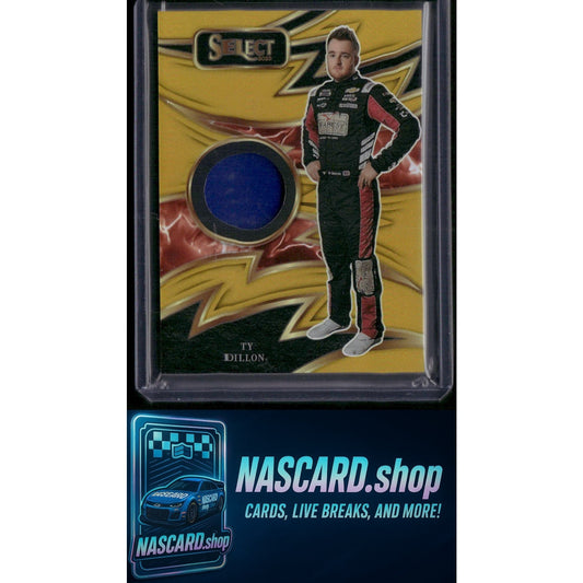 2025 Select Racing #S-TDN Ty Dillon Sparks Gold Prizms #/10