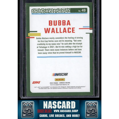 2024 Donruss #49 Bubba Wallace Numbers #/23 - NASCARD.shop