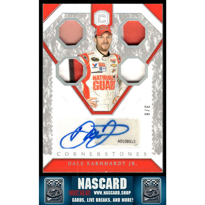 2020 Chronicles Dale Earnhardt Jr Cornerstones Materials Auto Holo Silver #3/8 - NASCARD.shop