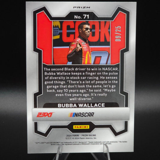 2024 Panini Prizm Racing - Mojo Prizm #71 Bubba Wallace /25 - NASCARD.shop