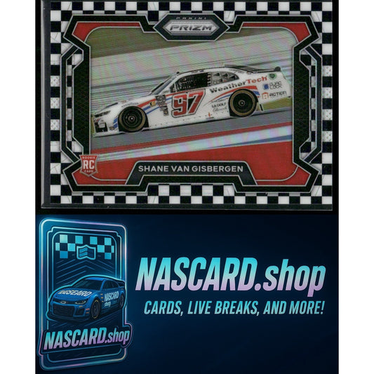 2024 Panini Prizm #87 Shane Van Gisbergen Checkered Flag #/75 RC