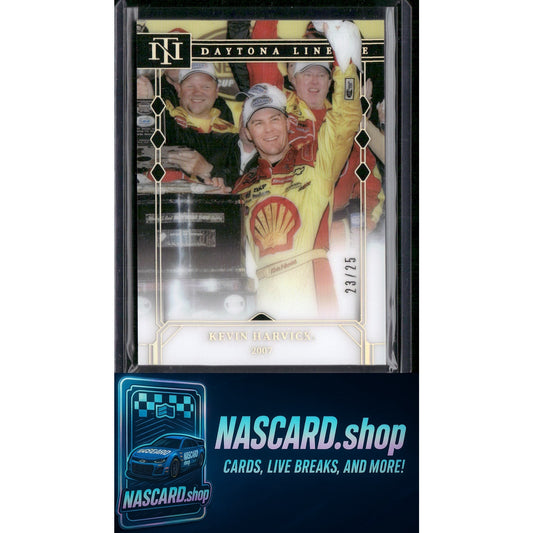 2024 Panini National Treasures #DL-13 Kevin Harvick Daytona Lineage #/25