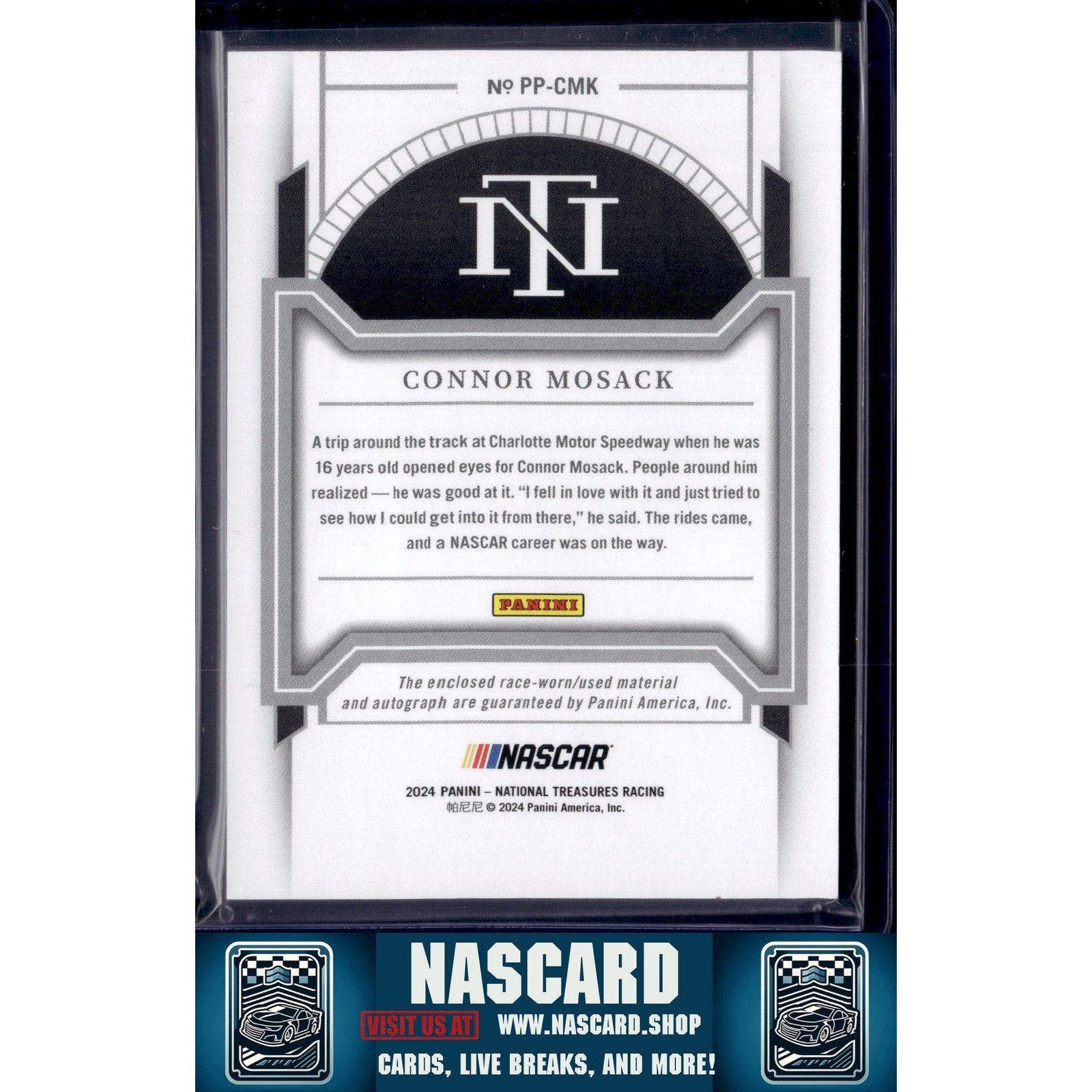 2024 National Treasures Connor Mosack Premium Patches Stars and Stripes #/13 - NASCARD.shop