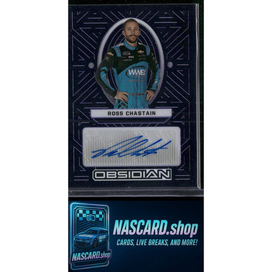 2023 Chronicles Ross Chastain Obsidian Signatures Electric Etch Purple /49 - NASCARD.shop