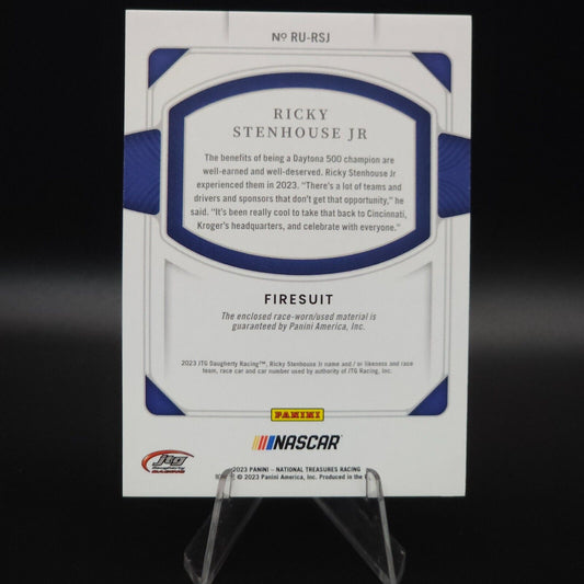 2023 National Treasures Race Used Firesuit #RU-RSJ Ricky Stenhouse Jr. /99 NASCARD.shop