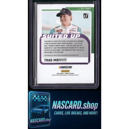 2025 Donruss #SU-TMT Thad Moffitt Suited Up Swatches Orange Ice