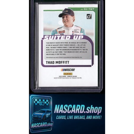 2025 Donruss #SU-TMT Thad Moffitt Suited Up Swatches Orange Ice
