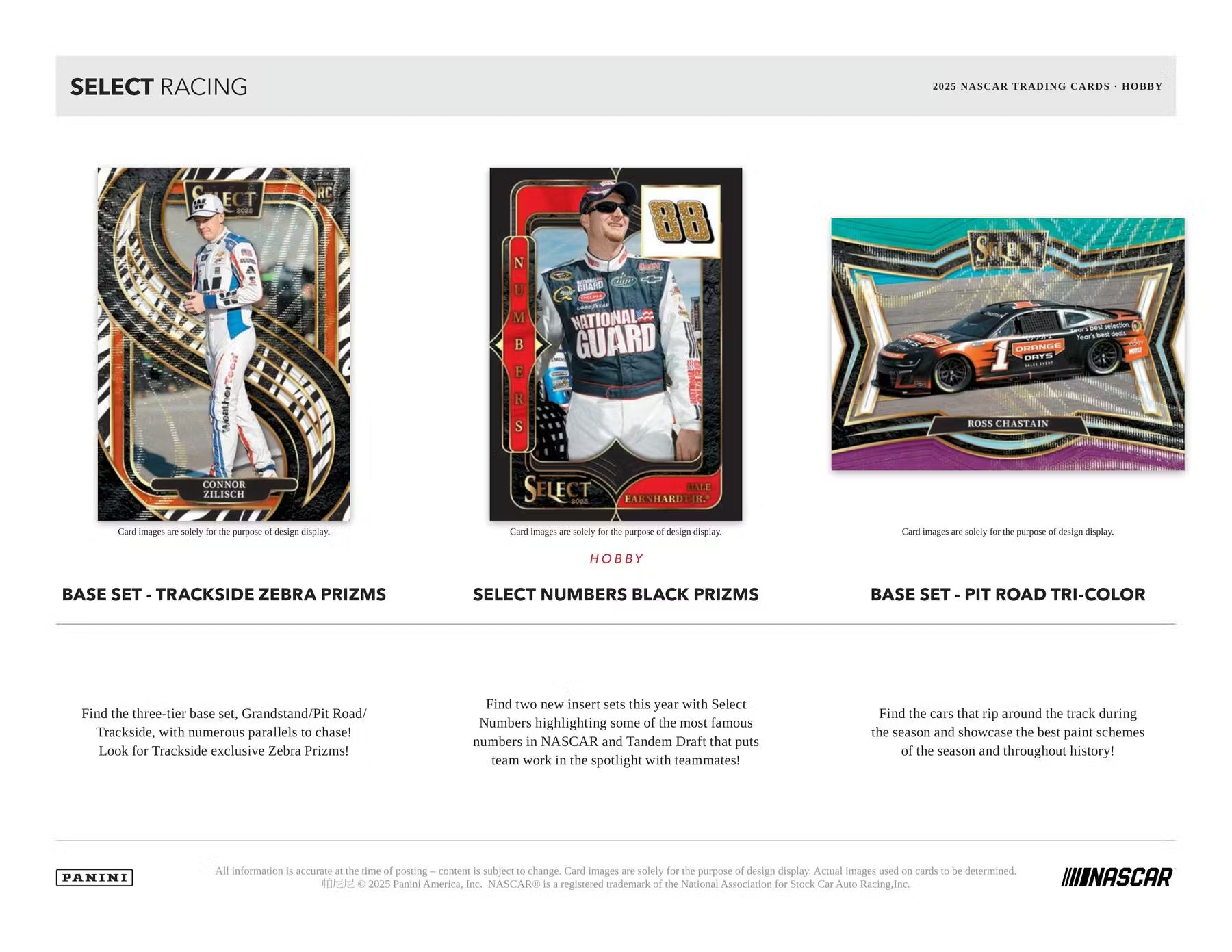 2025 Panini Select NASCAR Racing Hobby Box - NASCARD.shop