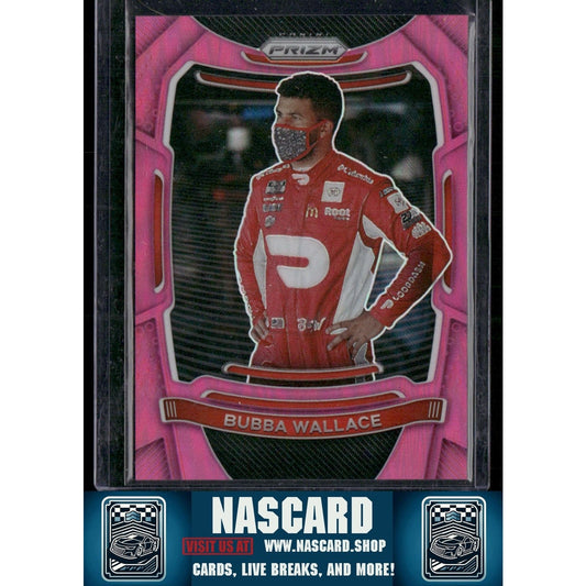 2021 Panini Prizm #52 Bubba Wallace Pink Prizm #/50