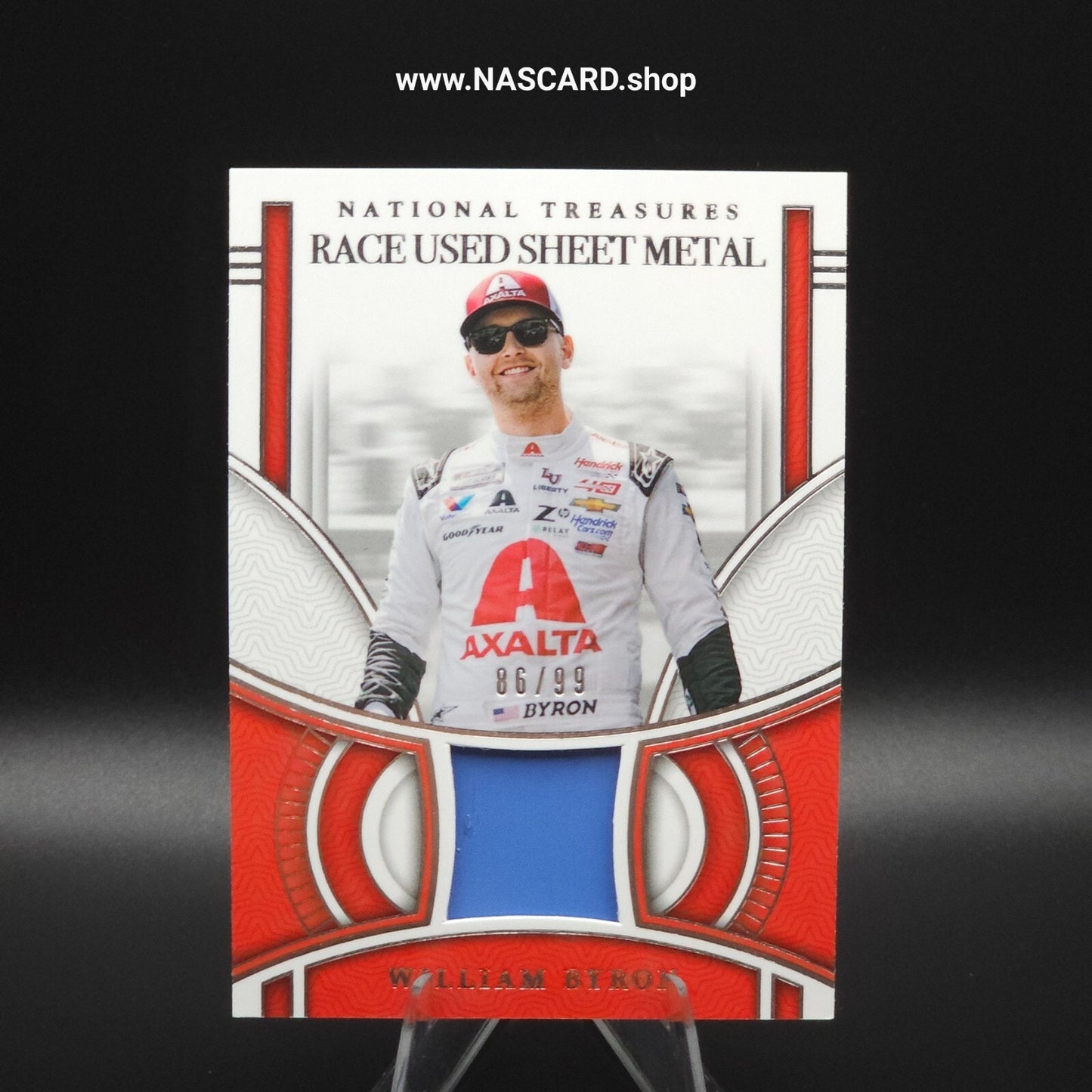 2024 Panini National Treasures Race Used Sheet Metal William Byron /99