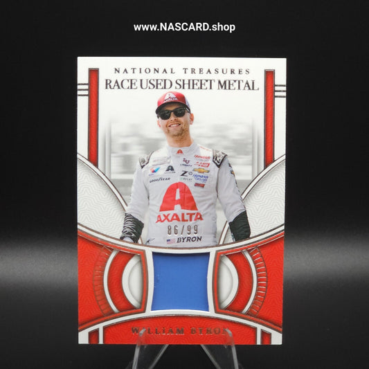 2024 Panini National Treasures Race Used Sheet Metal William Byron /99