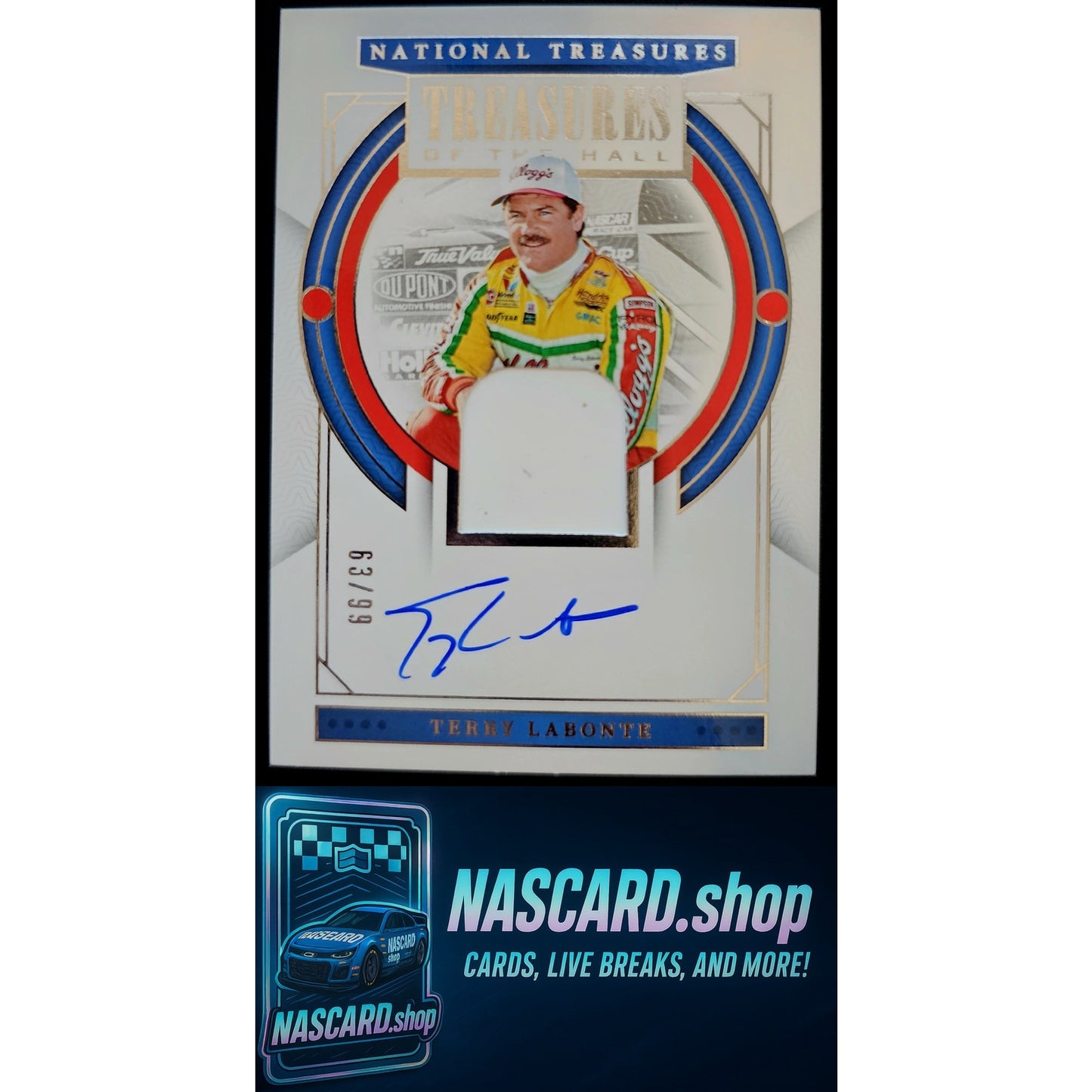 2024 Panini National Treasures #TH-TLE Terry Labonte Treasures Of The Hall #/99