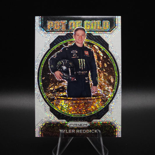 2023 Panini Prizm Racing Pot of Gold White Sparkle Prizm Tyler Reddick #PG4