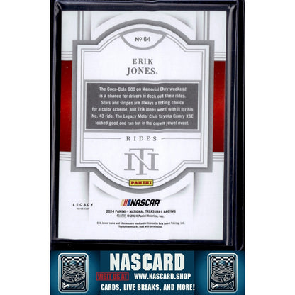 2024 Panini National Treasures #64 Erik Jones #/49