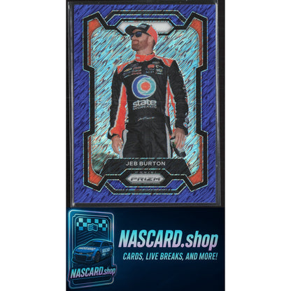 2024 Panini Prizm #25 Jeb Burton Blue Shimmer #/10
