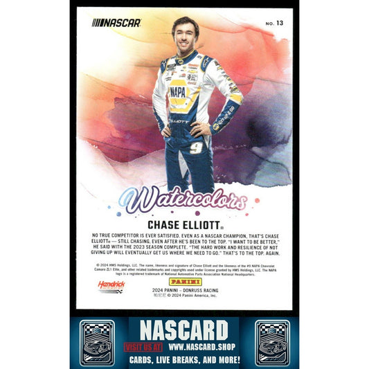 2024 Panini Donruss NASCAR - Watercolors Chase Elliott #13