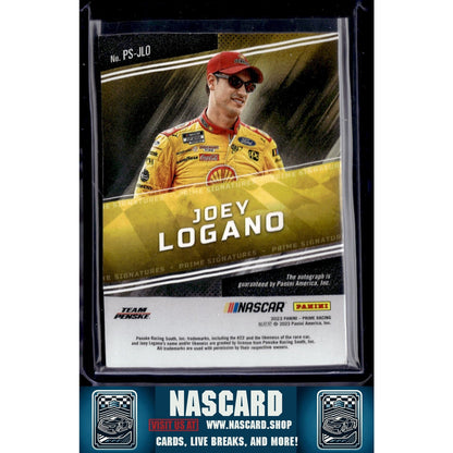 2023 Panini Prime #PS-JLO Joey Logano Prime Signatures - NASCARD.shop