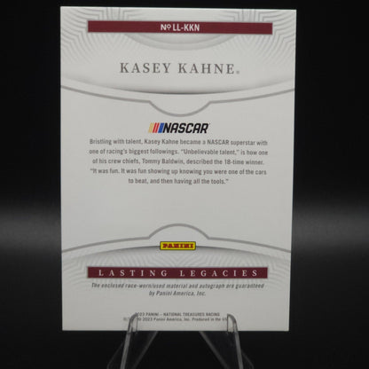 2023 Panini National Treasures - Lasting Legacies Kasey Kahne #LL-KKN /99 - NASCARD.shop