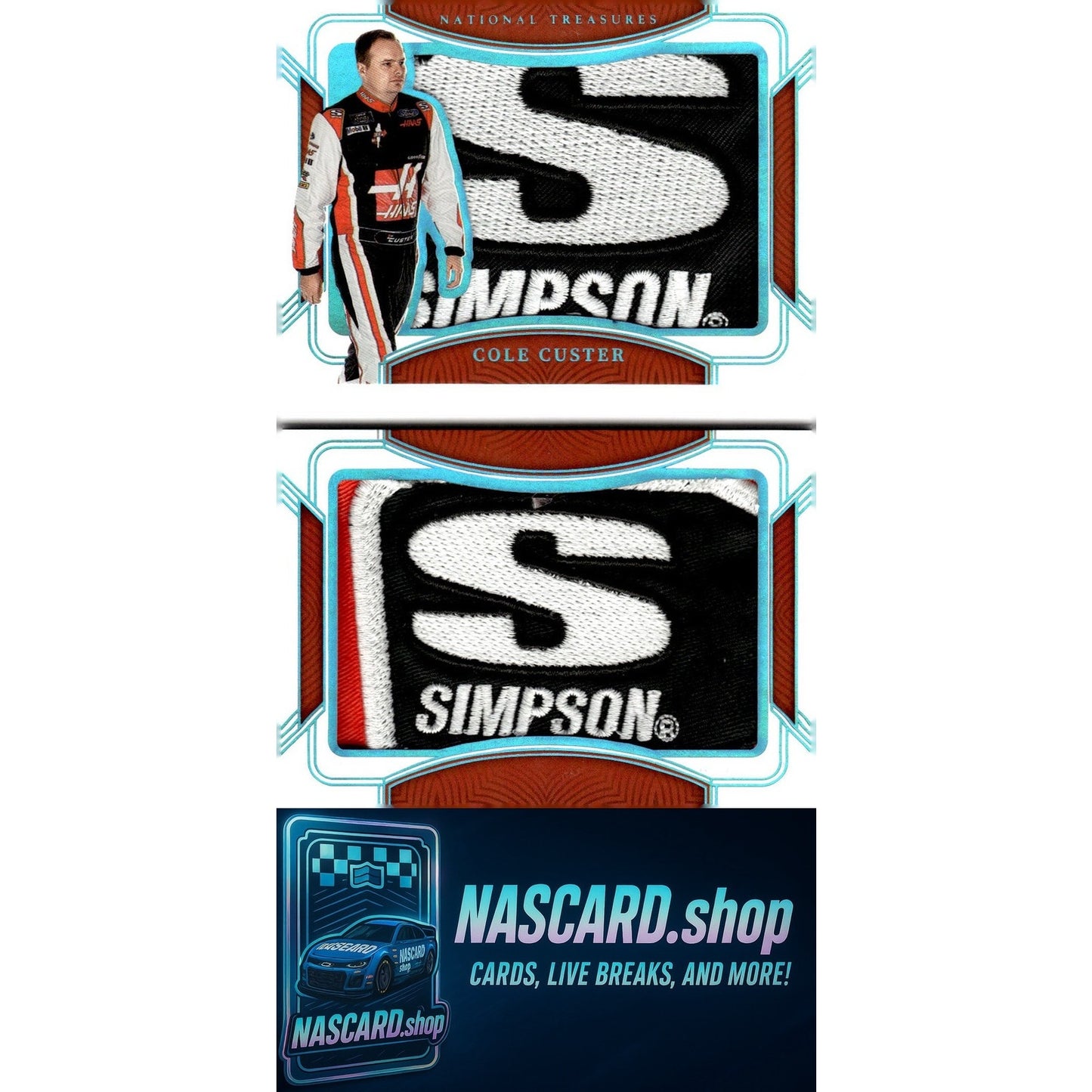 2023 National Treasures Cole Custer Jumbo Firesuit Patch Booklet Dual #1/1