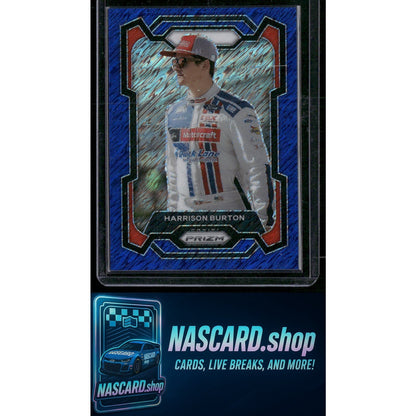 2024 Panini Prizm #39 Harrison Burton Blue Shimmer #/10 - NASCARD.shop