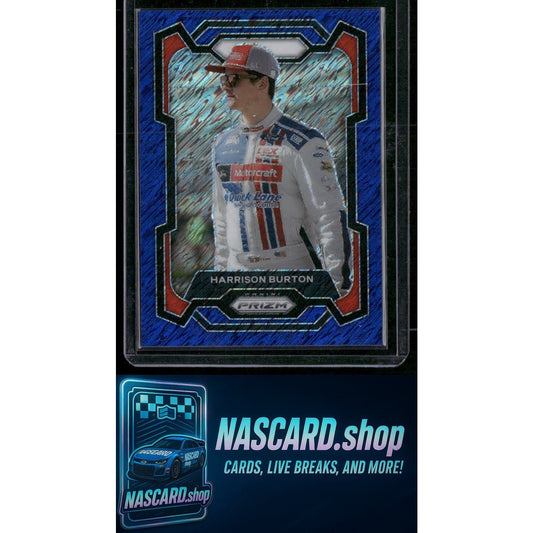 2024 Panini Prizm #39 Harrison Burton Blue Shimmer #/10 - NASCARD.shop